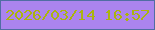 文字の大きさ：4、枠の色：506da3、背景の色：ab84ee、文字の色：abb40c 無料ブログパーツのブログ時計