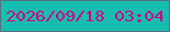 文字の大きさ：1、枠の色：507180、背景の色：17beaf、文字の色：cb0484 無料ブログパーツのブログ時計