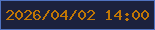 文字の大きさ：3、枠の色：5072c0、背景の色：1c213d、文字の色：c17705 無料ブログパーツのブログ時計