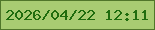 文字の大きさ：2、枠の色：50762a、背景の色：a8cc72、文字の色：1f6c0e 無料ブログパーツのブログ時計