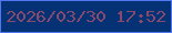 文字の大きさ：5、枠の色：5077f0、背景の色：043274、文字の色：88496f 無料ブログパーツのブログ時計