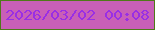 文字の大きさ：3、枠の色：507919、背景の色：c95fb7、文字の色：992fe4 無料ブログパーツのブログ時計