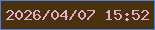 文字の大きさ：2、枠の色：507de0、背景の色：49330f、文字の色：e8abca 無料ブログパーツのブログ時計