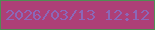 文字の大きさ：5、枠の色：508d54、背景の色：ad3f77、文字の色：8b68b8 無料ブログパーツのブログ時計