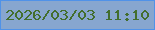 文字の大きさ：1、枠の色：5092e8、背景の色：87a6cf、文字の色：436e2e 無料ブログパーツのブログ時計