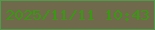 文字の大きさ：2、枠の色：509b49、背景の色：71694c、文字の色：399913 無料ブログパーツのブログ時計