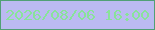 文字の大きさ：4、枠の色：50a076、背景の色：bbbaf2、文字の色：89e39a 無料ブログパーツのブログ時計