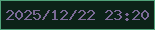 文字の大きさ：4、枠の色：50a279、背景の色：0c2218、文字の色：7b6a96 無料ブログパーツのブログ時計
