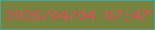 文字の大きさ：2、枠の色：50a295、背景の色：76823d、文字の色：d6505e 無料ブログパーツのブログ時計