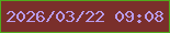 文字の大きさ：2、枠の色：50aa1d、背景の色：7a2f2b、文字の色：b89beb 無料ブログパーツのブログ時計