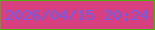 文字の大きさ：3、枠の色：50af0f、背景の色：d83f81、文字の色：6a5de7 無料ブログパーツのブログ時計