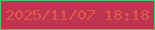 文字の大きさ：1、枠の色：50c46a、背景の色：bc3651、文字の色：e35748 無料ブログパーツのブログ時計