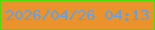 文字の大きさ：3、枠の色：50dc0a、背景の色：ea922b、文字の色：679edd 無料ブログパーツのブログ時計