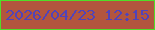 文字の大きさ：2、枠の色：50dd28、背景の色：b2553e、文字の色：5143b9 無料ブログパーツのブログ時計