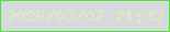 文字の大きさ：4、枠の色：50e13a、背景の色：d5dadd、文字の色：e6e8bb 無料ブログパーツのブログ時計