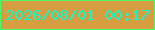 文字の大きさ：3、枠の色：50f869、背景の色：d69e41、文字の色：0dfacd 無料ブログパーツのブログ時計