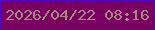 文字の大きさ：2、枠の色：5109bb、背景の色：790061、文字の色：a78b82 無料ブログパーツのブログ時計