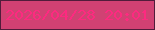 文字の大きさ：3、枠の色：511c3b、背景の色：d14173、文字の色：fd2a80 無料ブログパーツのブログ時計