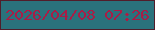 文字の大きさ：3、枠の色：511d2a、背景の色：2a727c、文字の色：a91d46 無料ブログパーツのブログ時計
