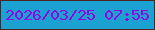 文字の大きさ：4、枠の色：51241f、背景の色：1ba2d3、文字の色：9204e0 無料ブログパーツのブログ時計