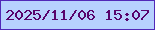 文字の大きさ：2、枠の色：5128b8、背景の色：b7d1fe、文字の色：58036c 無料ブログパーツのブログ時計