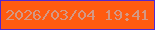 文字の大きさ：1、枠の色：5128d1、背景の色：ff5b11、文字の色：d49884 無料ブログパーツのブログ時計