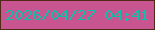 文字の大きさ：5、枠の色：512919、背景の色：c85490、文字の色：11bfa8 無料ブログパーツのブログ時計