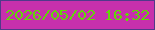 文字の大きさ：4、枠の色：51398a、背景の色：c730ac、文字の色：61d708 無料ブログパーツのブログ時計