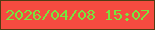文字の大きさ：2、枠の色：513b13、背景の色：f54b40、文字の色：77e63e 無料ブログパーツのブログ時計