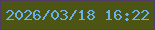 文字の大きさ：3、枠の色：513c65、背景の色：4d5514、文字の色：67b2ea 無料ブログパーツのブログ時計