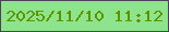 文字の大きさ：4、枠の色：51405c、背景の色：8de48d、文字の色：5c9301 無料ブログパーツのブログ時計