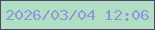 文字の大きさ：1、枠の色：51426d、背景の色：b0dfc3、文字の色：8f98db 無料ブログパーツのブログ時計
