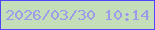 文字の大きさ：4、枠の色：5144fc、背景の色：c4deba、文字の色：9c9ae9 無料ブログパーツのブログ時計