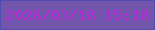 文字の大きさ：4、枠の色：514db0、背景の色：7156ab、文字の色：b824d8 無料ブログパーツのブログ時計