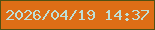 文字の大きさ：3、枠の色：515012、背景の色：de6e16、文字の色：bfdfd7 無料ブログパーツのブログ時計