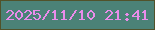 文字の大きさ：3、枠の色：51522a、背景の色：4b8277、文字の色：eb8ceb 無料ブログパーツのブログ時計