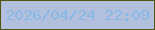 文字の大きさ：4、枠の色：51550d、背景の色：b2bfdd、文字の色：87b8e6 無料ブログパーツのブログ時計