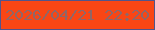 文字の大きさ：1、枠の色：51558c、背景の色：f94615、文字の色：916667 無料ブログパーツのブログ時計