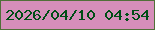 文字の大きさ：4、枠の色：516f39、背景の色：d68eba、文字の色：004e16 無料ブログパーツのブログ時計