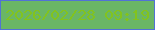 文字の大きさ：2、枠の色：5172d5、背景の色：6ab665、文字の色：82c31e 無料ブログパーツのブログ時計