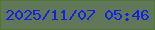文字の大きさ：2、枠の色：517534、背景の色：60775a、文字の色：1222e1 無料ブログパーツのブログ時計