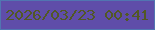 文字の大きさ：1、枠の色：5175b1、背景の色：5f4da9、文字の色：525825 無料ブログパーツのブログ時計