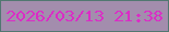 文字の大きさ：3、枠の色：517771、背景の色：a38dad、文字の色：db2cc6 無料ブログパーツのブログ時計