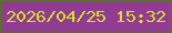 文字の大きさ：4、枠の色：517819、背景の色：913c92、文字の色：d4e31e 無料ブログパーツのブログ時計
