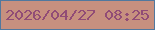 文字の大きさ：2、枠の色：51789e、背景の色：c7907f、文字の色：914c76 無料ブログパーツのブログ時計