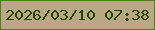 文字の大きさ：1、枠の色：517e19、背景の色：b9a785、文字の色：204802 無料ブログパーツのブログ時計