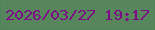 文字の大きさ：3、枠の色：518456、背景の色：57855c、文字の色：7e0a87 無料ブログパーツのブログ時計