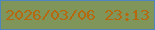 文字の大きさ：5、枠の色：5185bf、背景の色：7f955a、文字の色：b6680e 無料ブログパーツのブログ時計