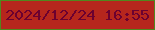 文字の大きさ：2、枠の色：51871d、背景の色：b6261d、文字の色：6c0130 無料ブログパーツのブログ時計