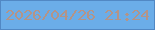 文字の大きさ：2、枠の色：5188c4、背景の色：6bade8、文字の色：b49487 無料ブログパーツのブログ時計